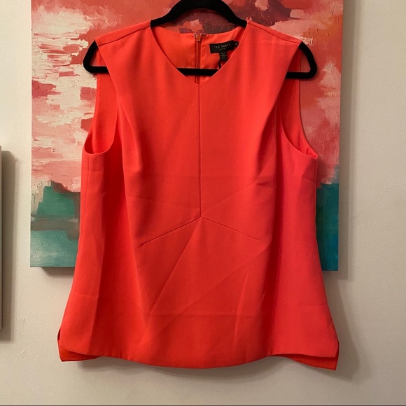 Ted baker NWOT pink sleeveless blouse - Picture 1 of 5